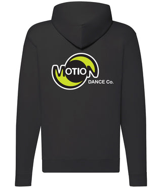 Motion Dance Black Zip Hoodie - Back Logo