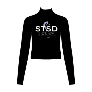 Sandra Taylor 1/2 Zip Long Sleeve Crop Top