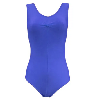 Angela Pinched Front Leotard -Royal Blue