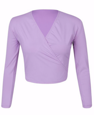 Grade 1 & 2 Lavender Freed Alycia Cross Over Cardigan