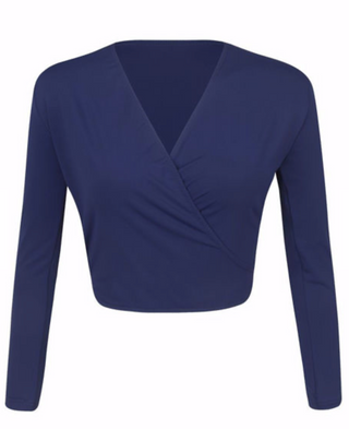 Vocational Class Navy Freed Alycia Cross Over Cardigan