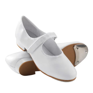 1st Position Self-Fastening Tap Shoes White