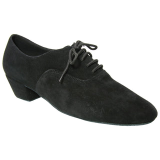 Seville Mens Black Nubuck Suede Dance Shoe with 1" or 1.5" Heel