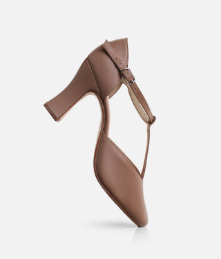 Adult Character Shoes - 3” Leather T-Strap Dance Heels | CH98