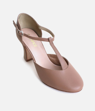 Adult Character Shoes - 3” Leather T-Strap Dance Heels | CH98