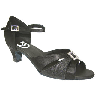 Rita Black, Flesh, Red, Silver or Tan Ladies Dance Shoe 2" Heel
