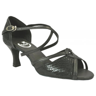 Sandra Black, Gold or Silver Ladies Dance Shoe with 2.5" or 3" Heel
