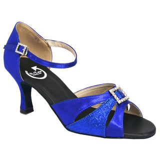 Rachel Black, Blue, Gold Red or Silver Ladies Dance Shoe 2.5" or 3" Heel
