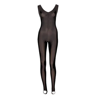 Starlite Nylon Lycra Scatty Pinched Front Catsuit - Black